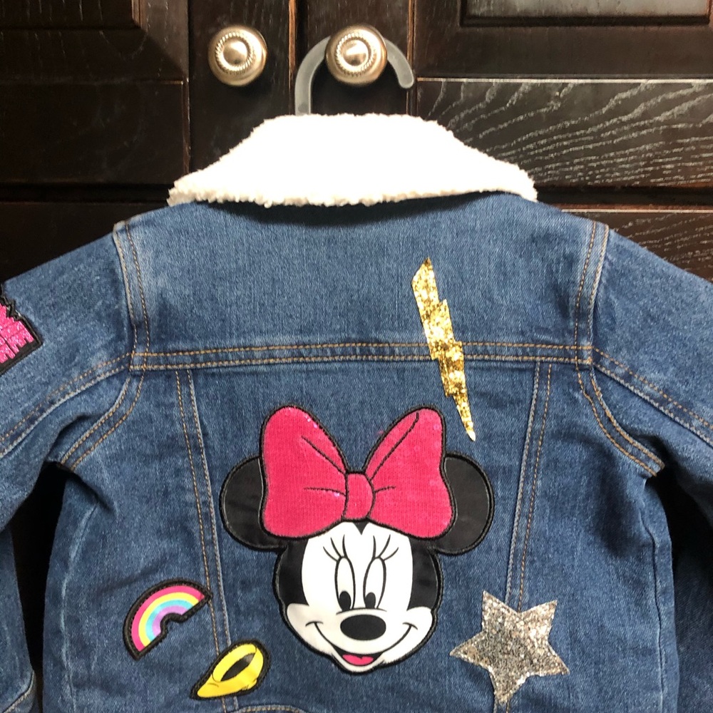 Minnie denim jacket with patches Disney